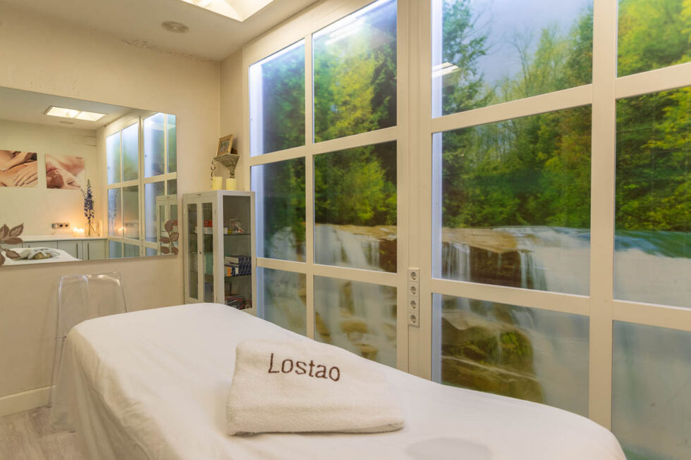 Sala de masajes de centro de estética