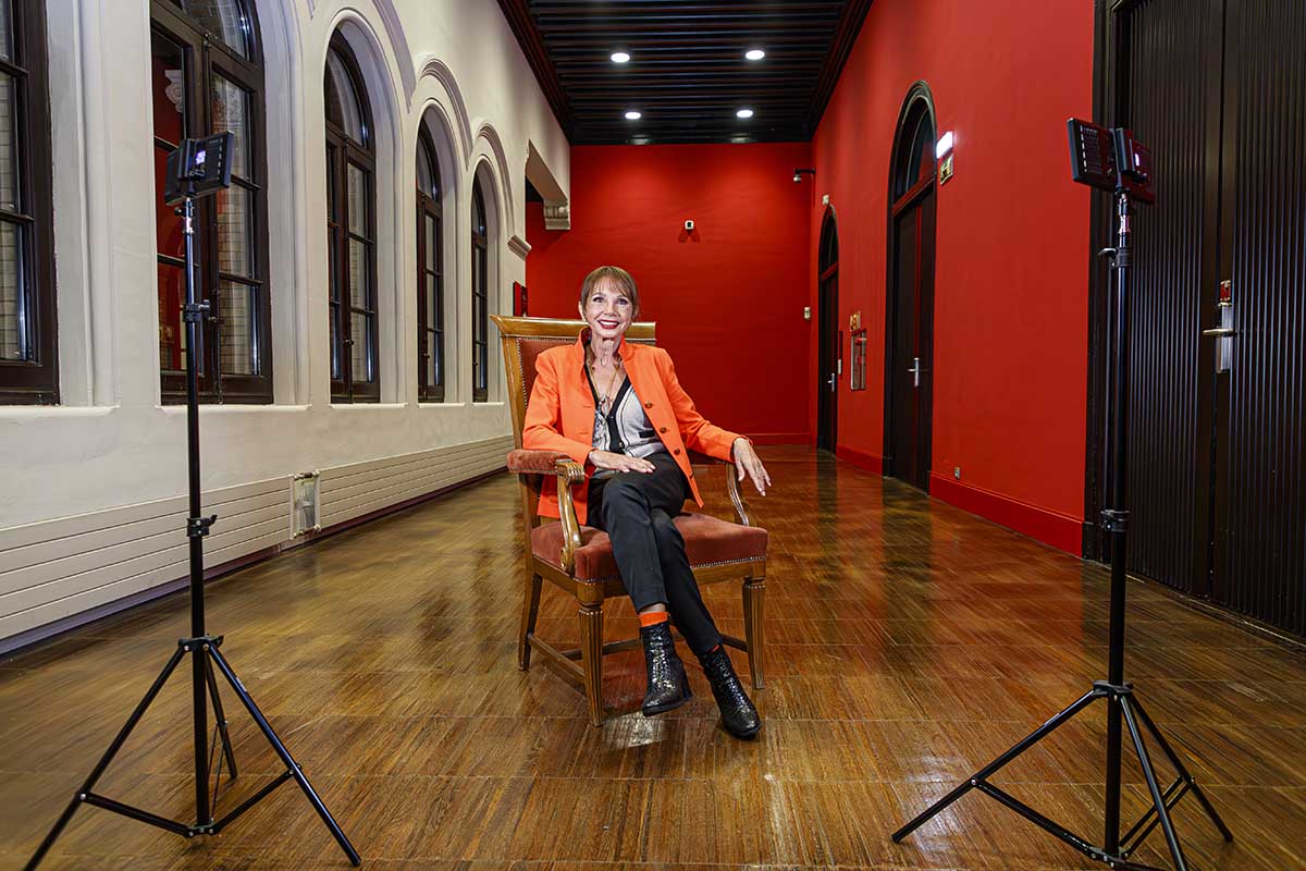 Fotografía de retrato de la actriz Victoria Abril